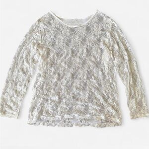 Elegant Lace Women’s Top - Cream